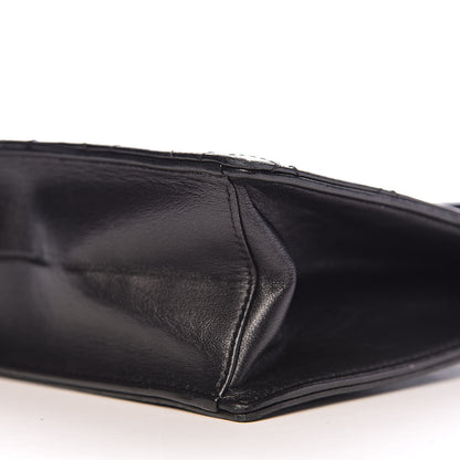Chanel Lambskin Top Handle Logo Flap Black 10 of 13