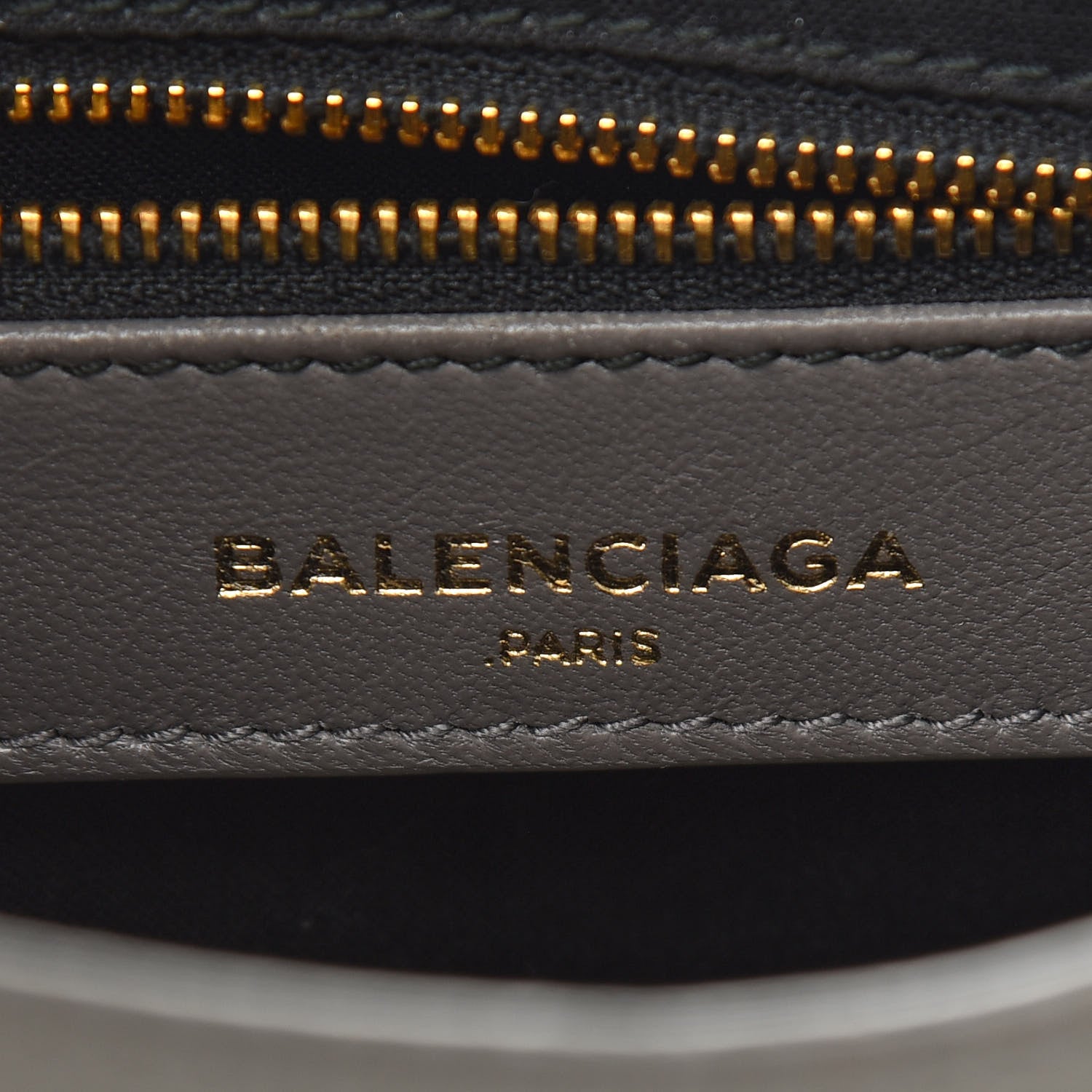 Balenciaga Chevre Gold Metallic Edge Hardware Mini City Gris Acier 5 of 9