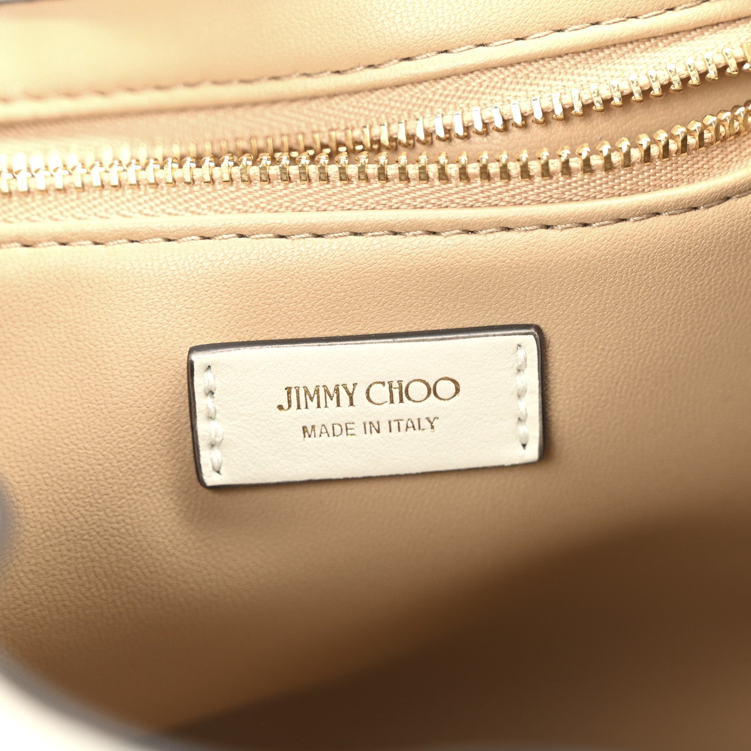 Jimmy Choo Calfskin Bon Bon East West Bucket Bag Latte 6 of 10