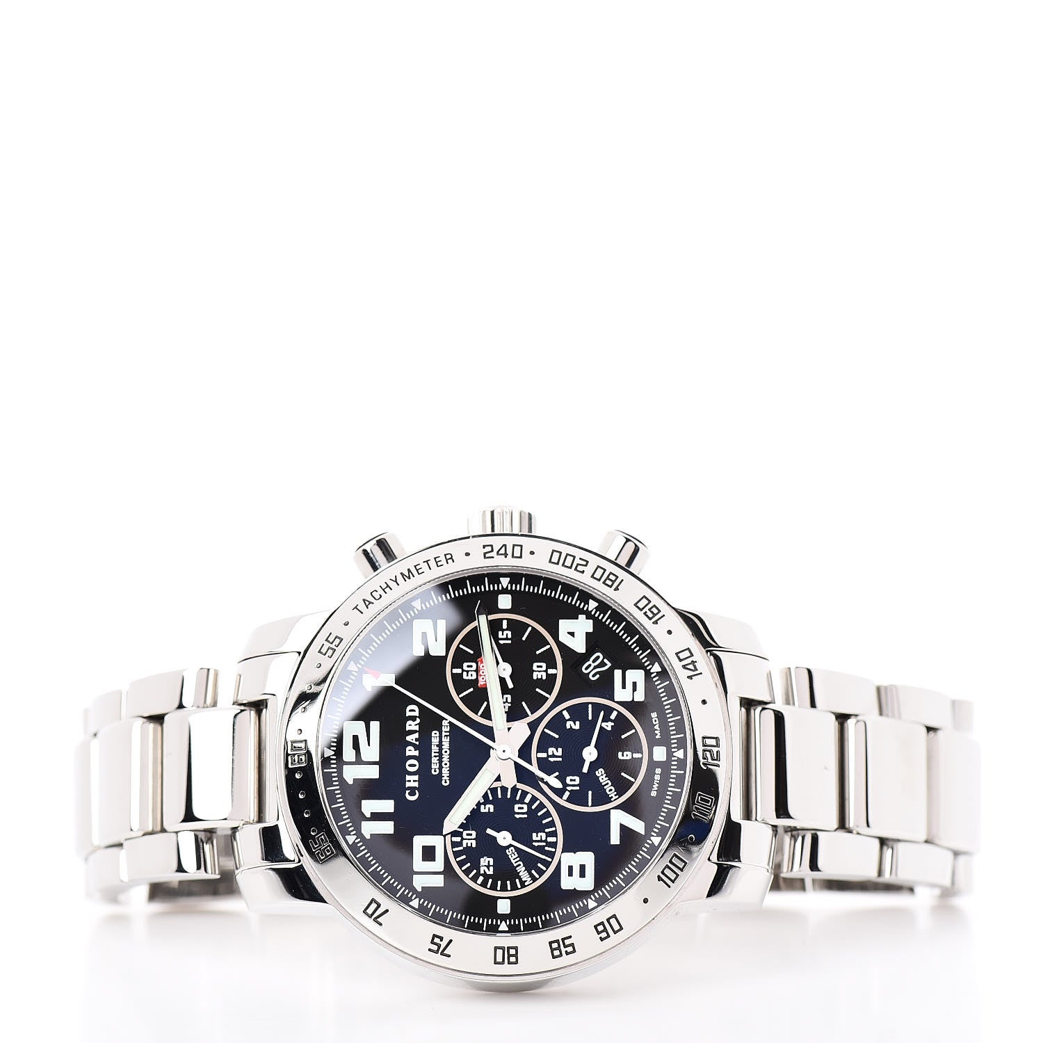 Chopard Stainless Steel 40mm Mille Miglia Chronograph Automatic Watch Black 3 of 5