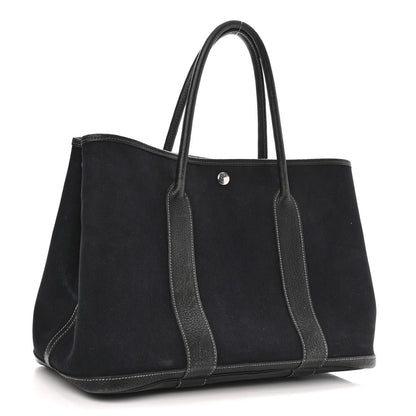 Hermes Toile Negonda Garden Party Tote 36 MM Bleu Marine 3 of 12