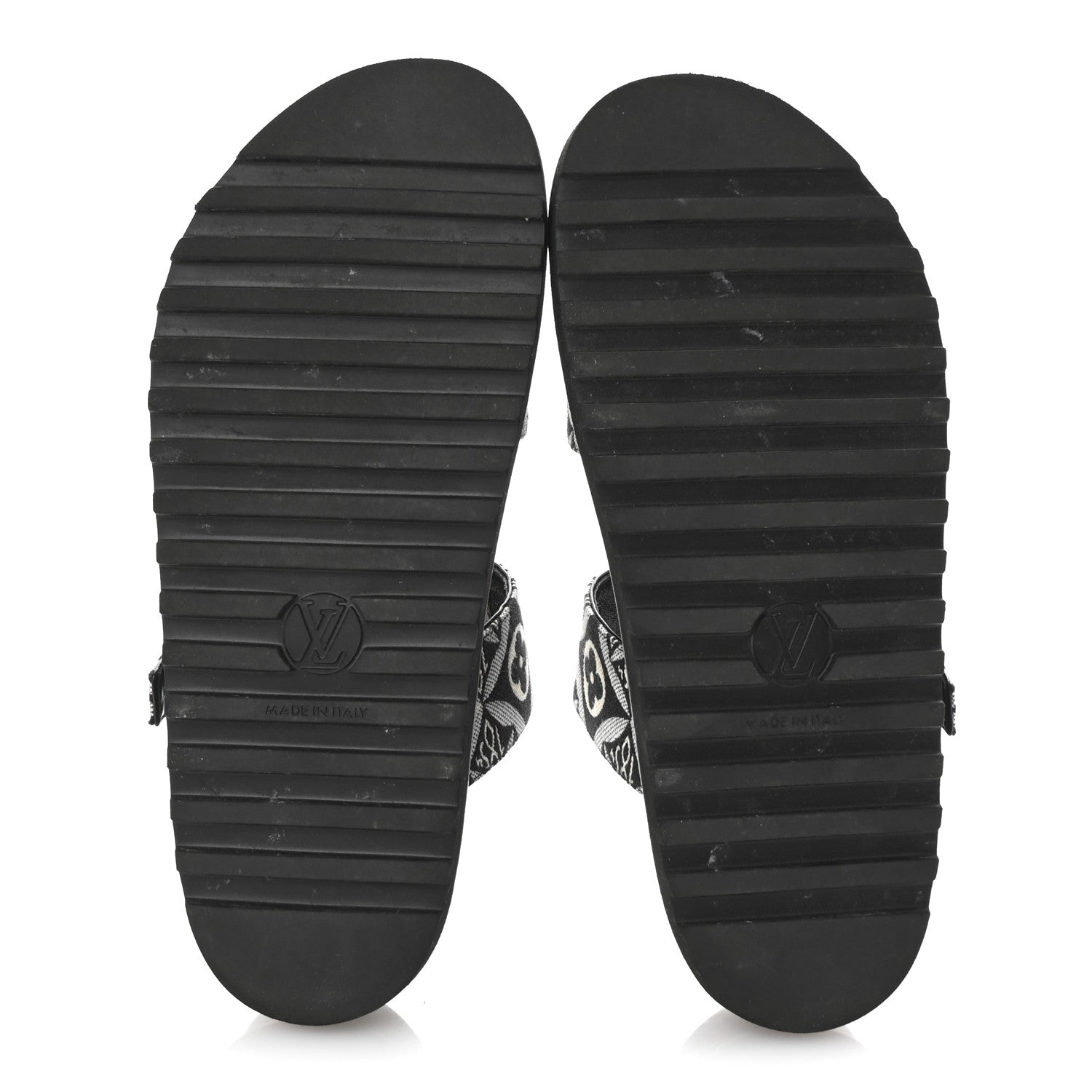 Louis Vuitton Jacquard Since 1854 Paseo Flat Comfort Mule 37.5 Grey 6 of 10
