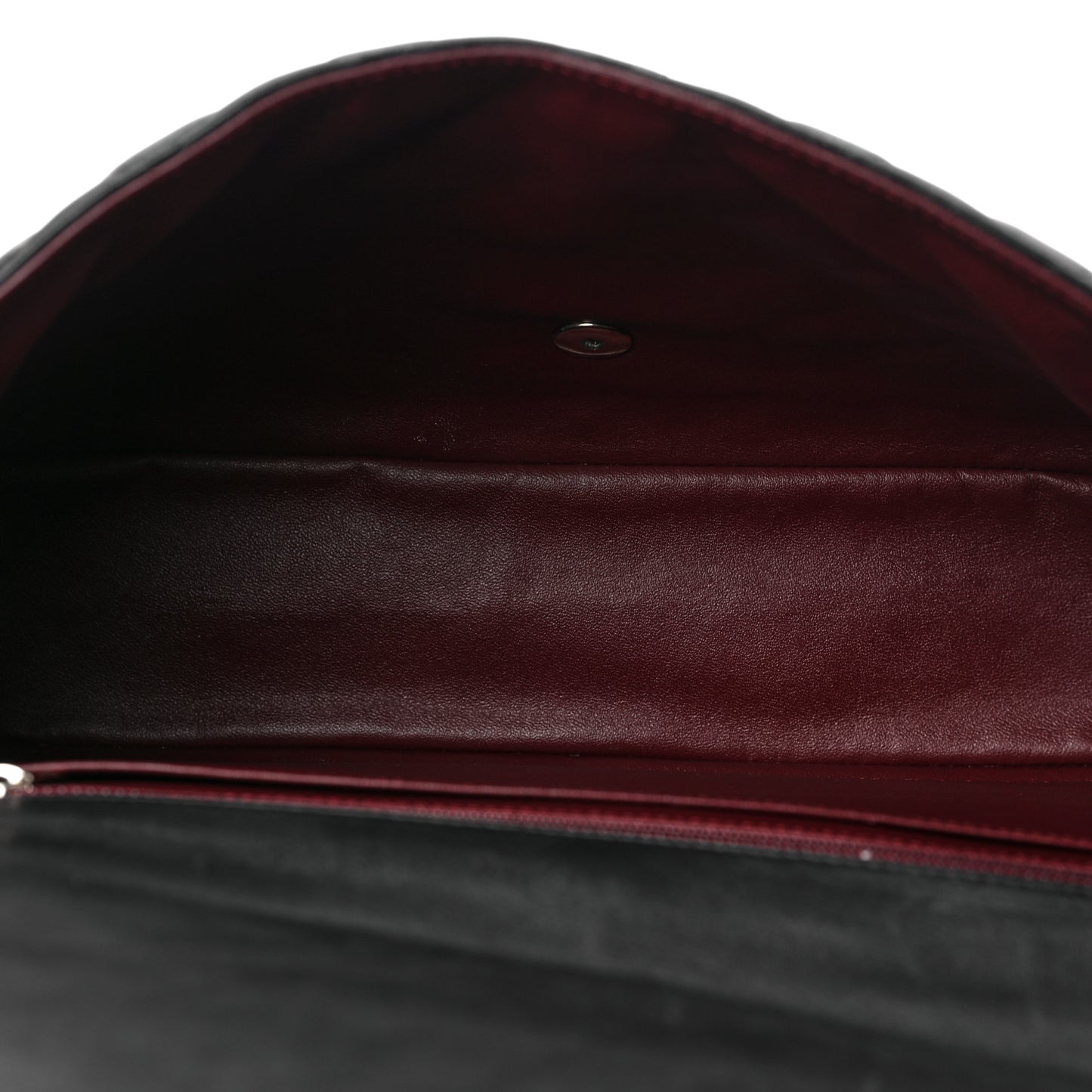 Lambskin Quilted Maxi Single Flap Black