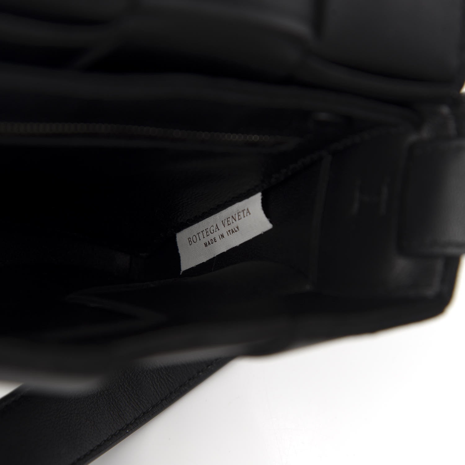 Bottega Veneta Lambskin Maxi Intrecciato Cassette Crossbody Bag Black 9 of 14