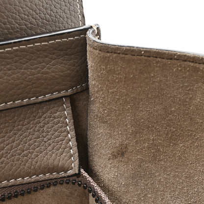Celine Drummed Calfskin Mini Luggage Souris 11 of 12