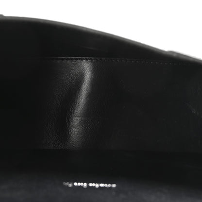 Balenciaga Metallic Shiny Calfskin Crocodile Embossed Hourglass Top Handle Bag XS Gunmetal 5 of 9