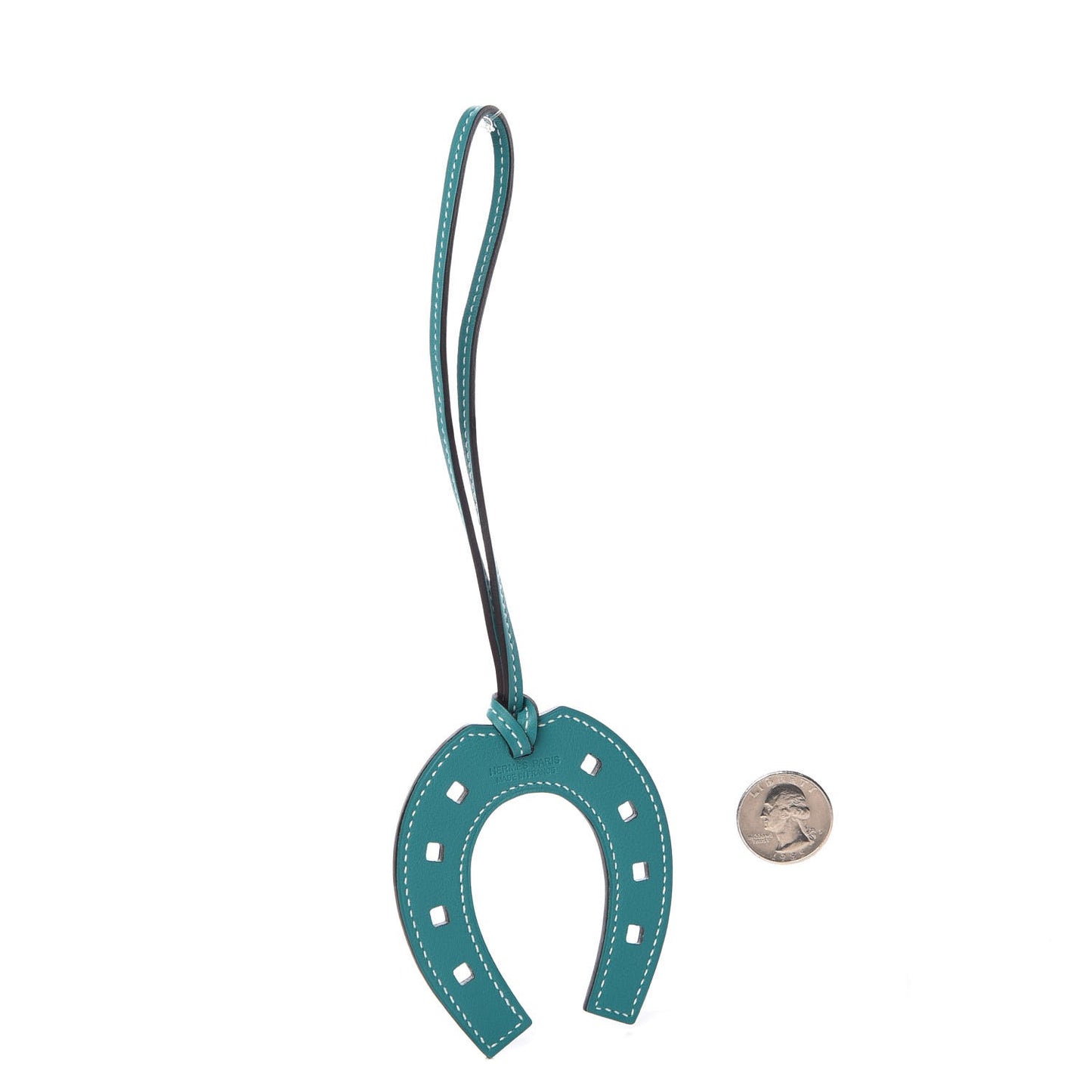 Swift Paddock Horseshoe Bag Charm Bleu Paon