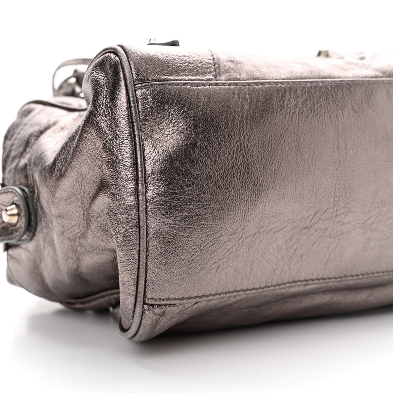 Balenciaga Agneau Classic Hardware Box Bag Metallic 10 of 15