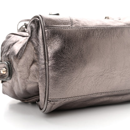 Balenciaga Agneau Classic Hardware Box Bag Metallic 10 of 15