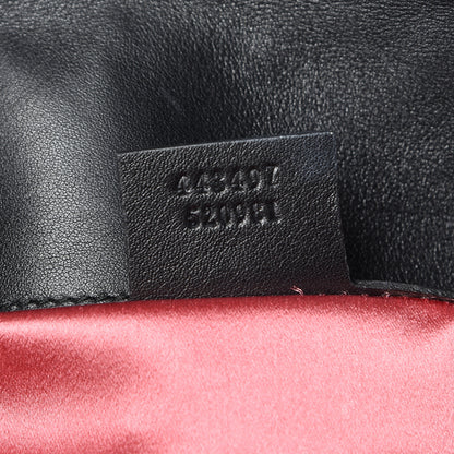 Gucci Velvet Matelasse Small GG Marmont Shoulder Bag Black 7 of 11