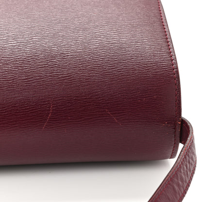 Celine Liege Calfskin Medium Classic Box Flap Bag Burgundy 9 of 9