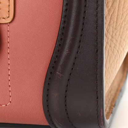 Celine Smooth Calfskin Bullhide Nano Tri-Color Luggage Terracotta 14 of 19