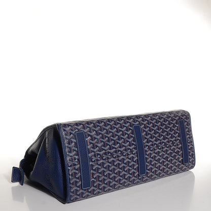 Goyard Goyardine Sac Hardy Pet Carrier GM Blue 4 of 9