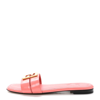 Fendi Vitello Cuoio FFold Slide Sandals 39 Pink 1 of 8
