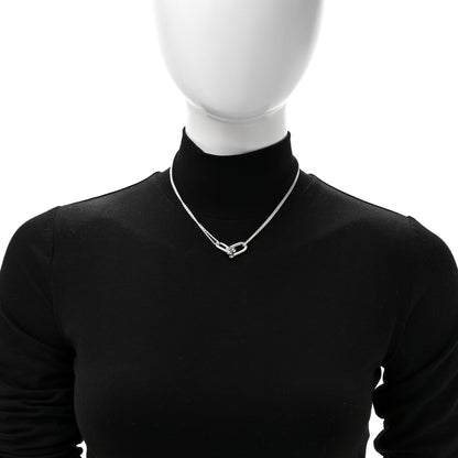 Tiffany Sterling Silver Double HardWear Link Pendant Necklace 2 of 5
