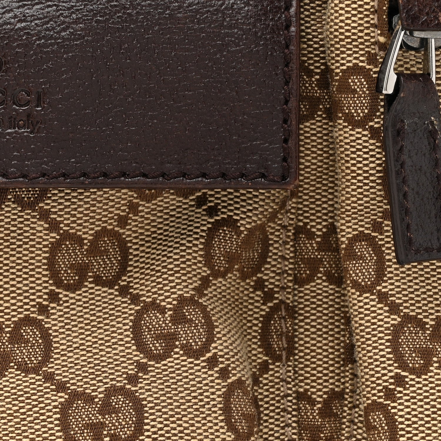 Gucci Monogram Web Belt Bag Dark Brown 8 of 13