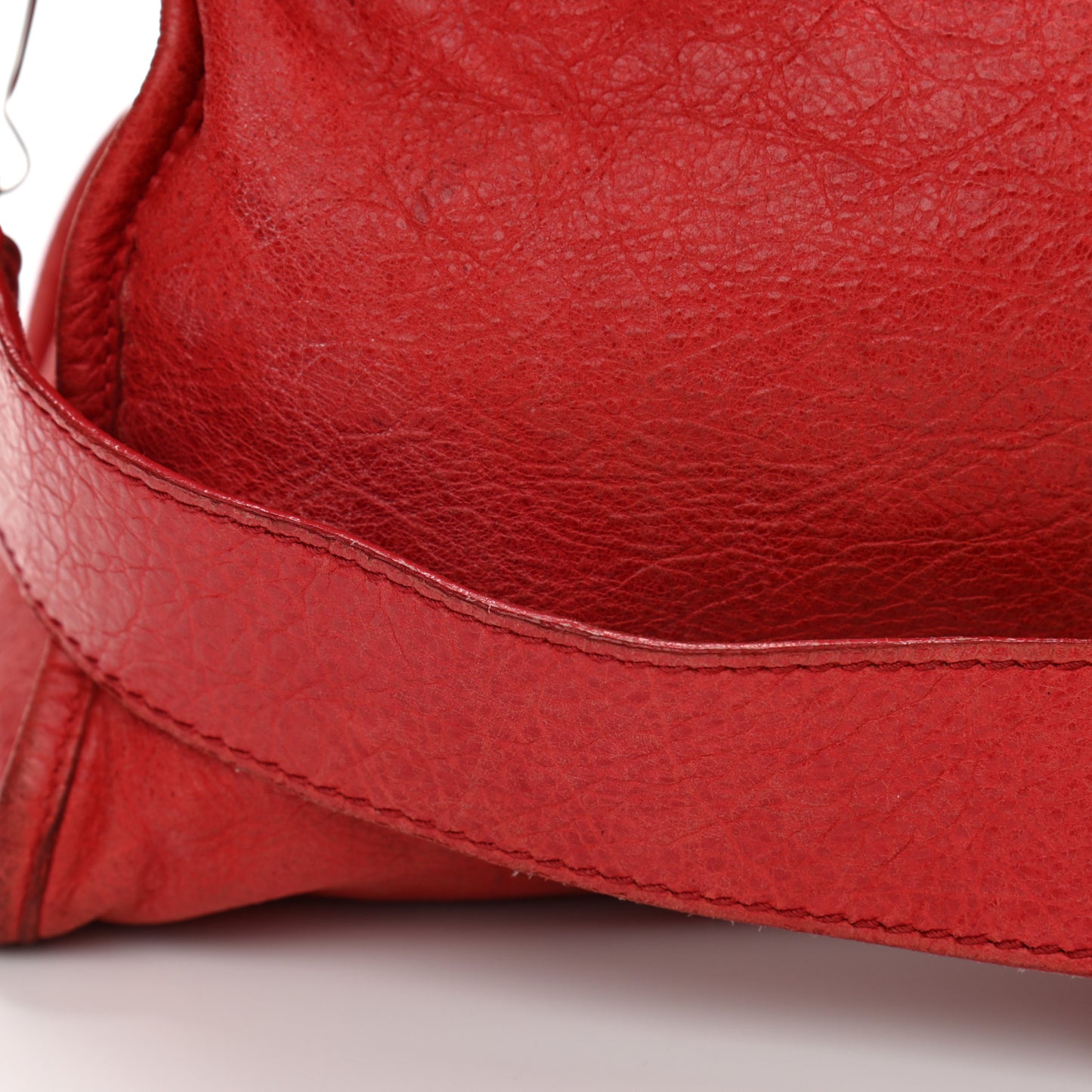 Agneau Giant 21 Silver Hardware City Rouge Coquelicot
