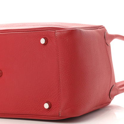 Hermes Taurillon Clemence Lindy 30 Rouge Casaque 18 of 19