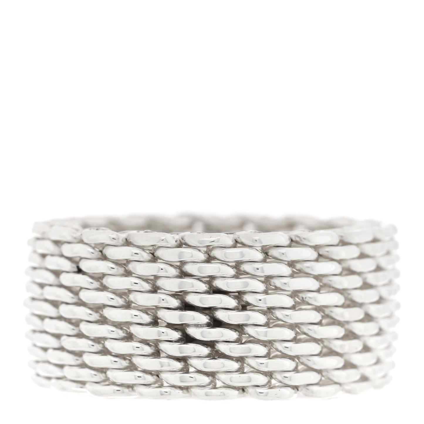 Sterling Silver Somerset Mesh Ring 53 6.5