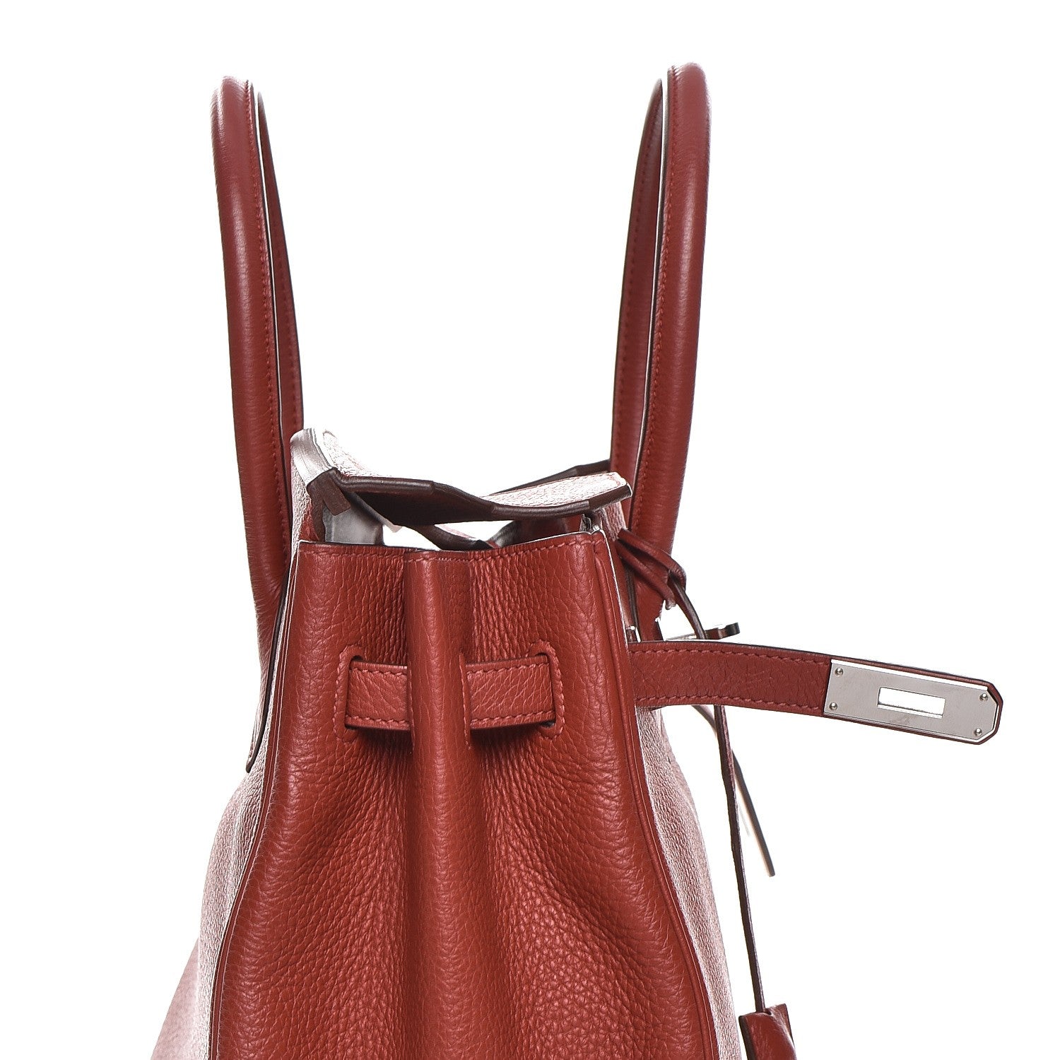 Hermes Taurillon Clemence Birkin 35 Rouge Venetian 23 of 36