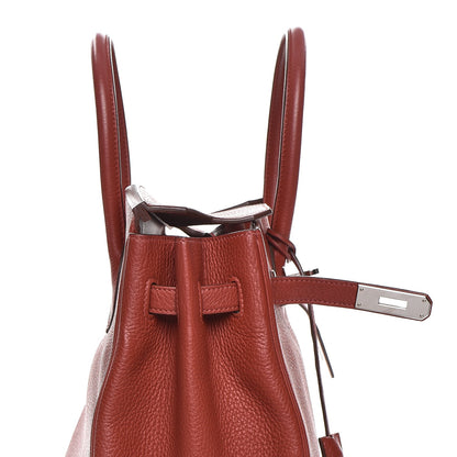 Hermes Taurillon Clemence Birkin 35 Rouge Venetian 23 of 36