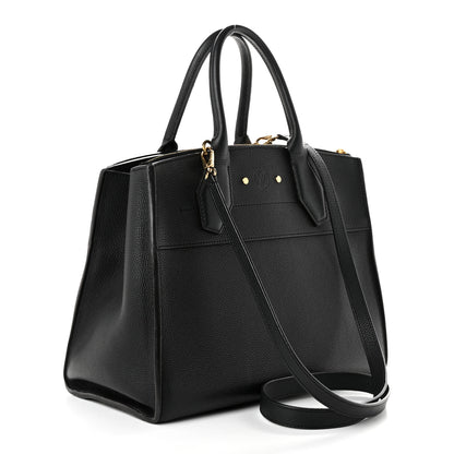 Louis Vuitton Taurillon City Steamer MM Black 3 of 9