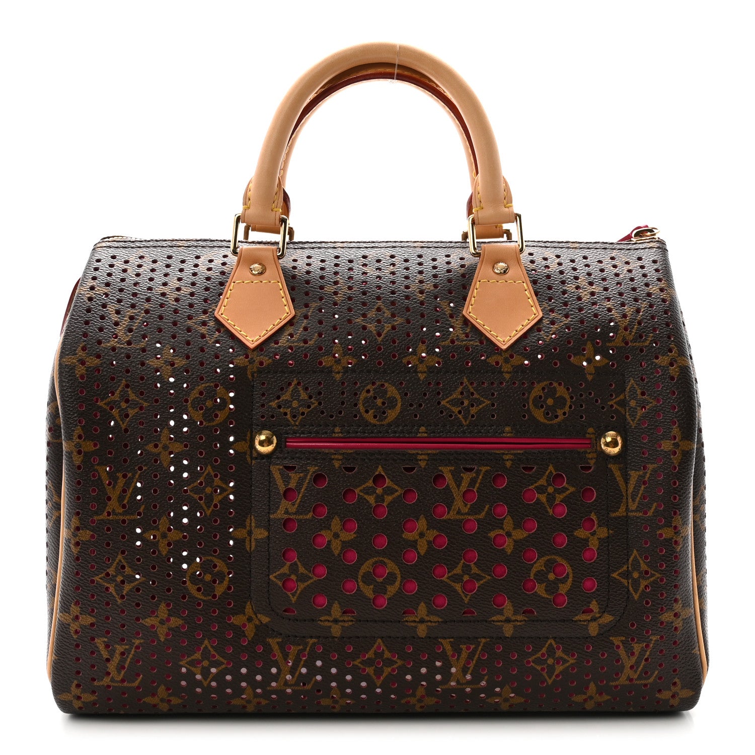 Louis Vuitton Monogram Perforated Speedy 30 Fuchsia 1 of 9