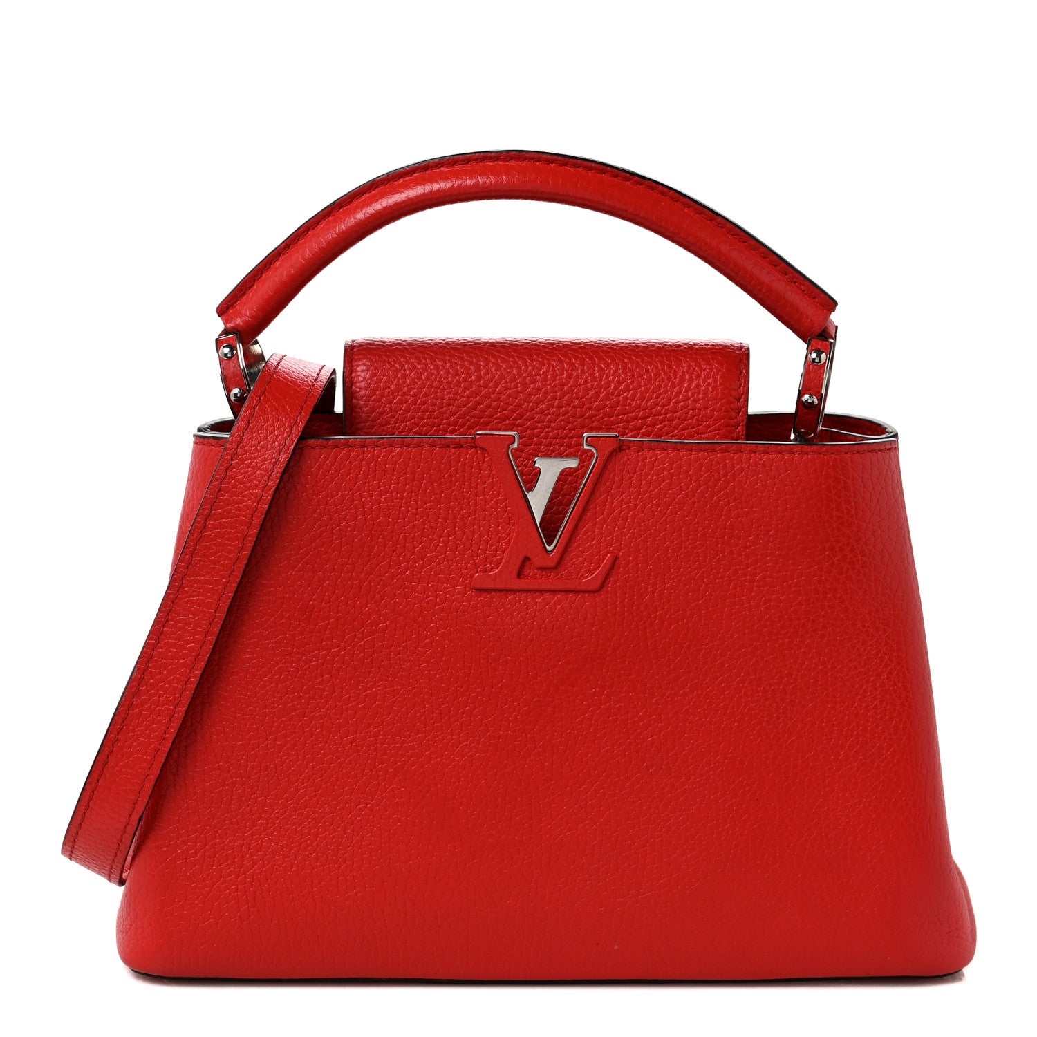 Louis Vuitton Taurillon Capucines BB Coquelicot 1 of 10