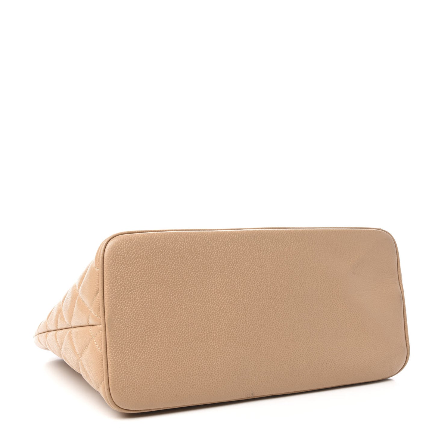 Caviar Quilted Medallion Tote Beige