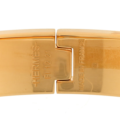 Hermes Enamel Narrow Clic Clac H Bracelet PM Marron Glace 4 of 5
