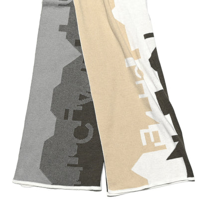Chanel Knit Logo Printed Stole  Beige 2 of 3