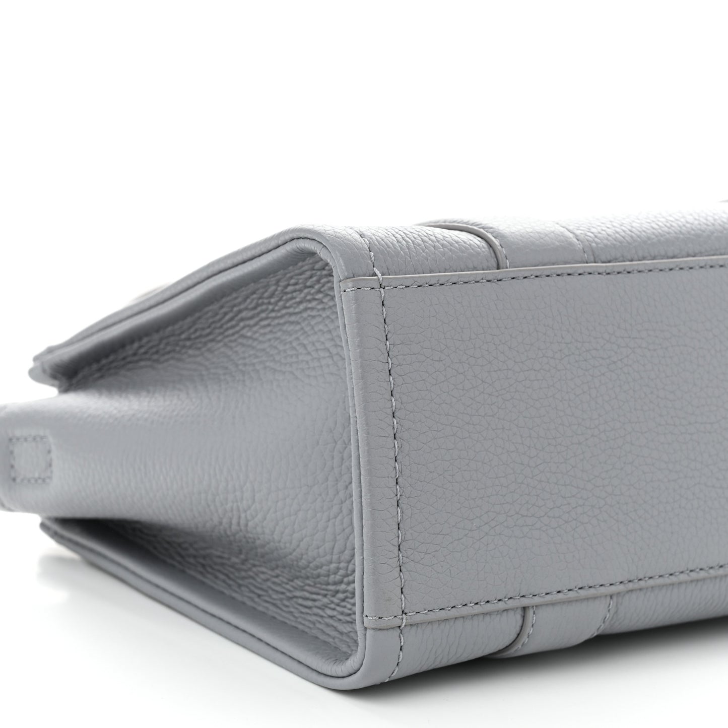 Grained Calfskin Small The Tote Bag Wolf Grey