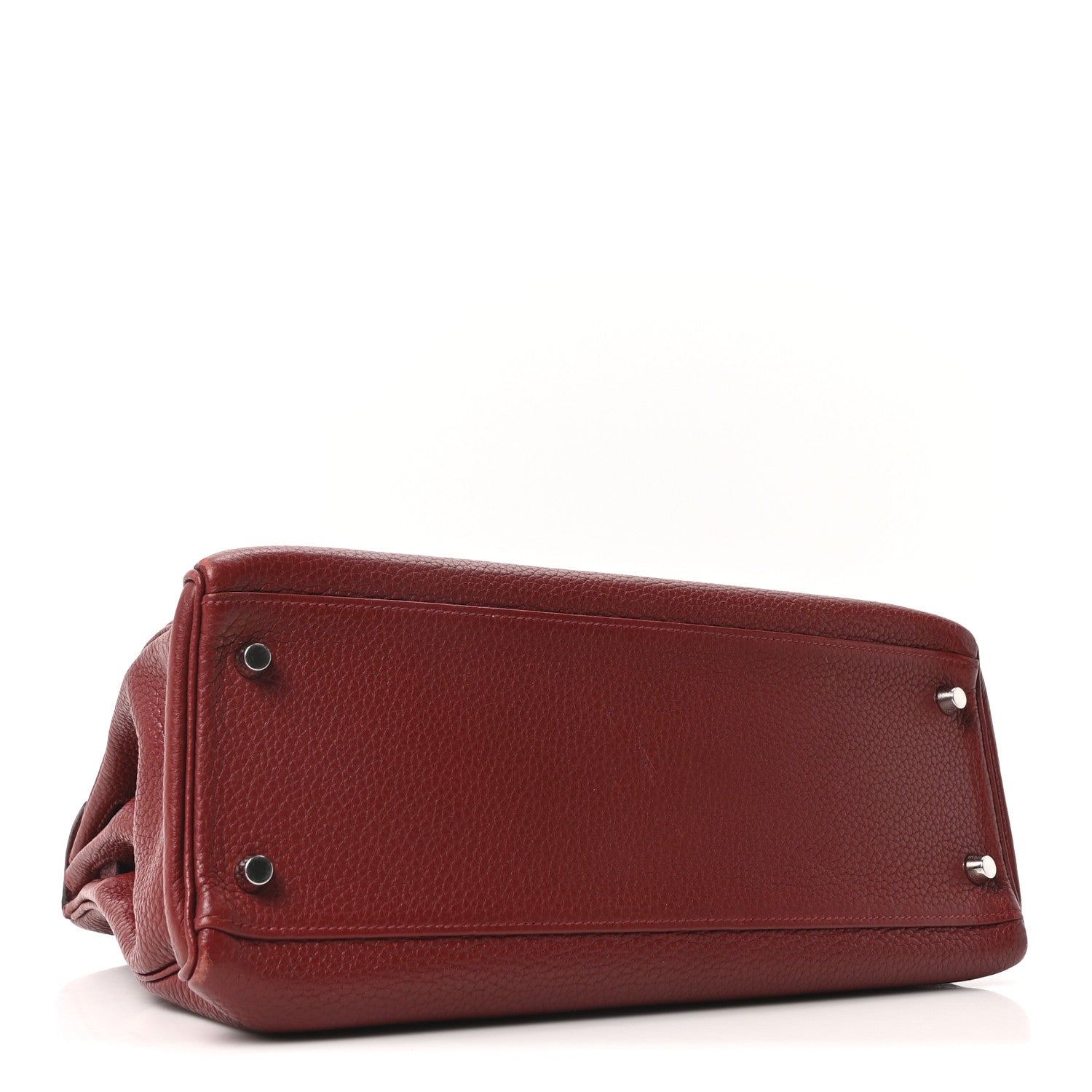 Hermes Taurillon Clemence Kelly Retourne 32 Rouge Grenat 4 of 10