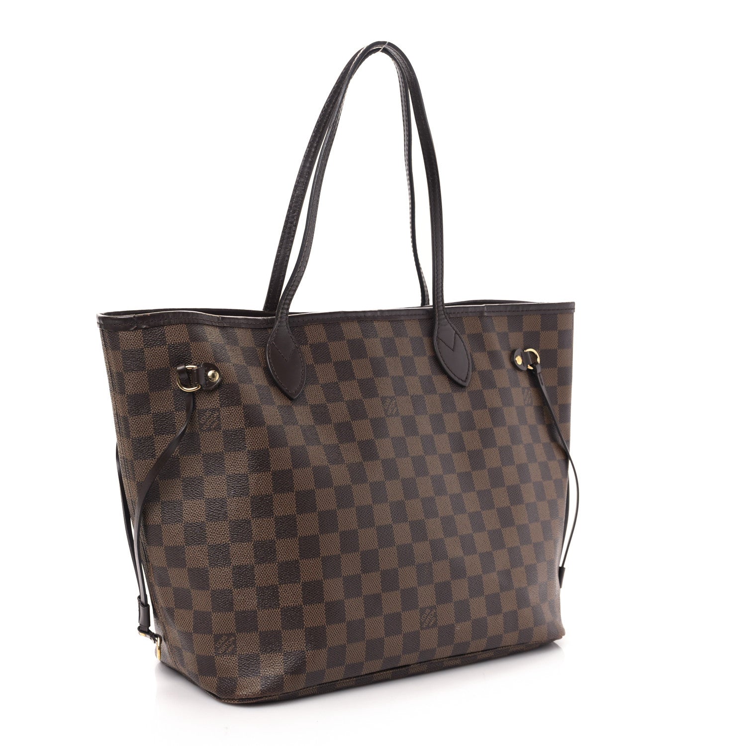 Louis Vuitton Damier Ebene Neo Neverfull MM Rose Ballerine 4 of 10