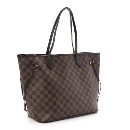 Louis Vuitton Damier Ebene Neo Neverfull MM Rose Ballerine 4 of 10