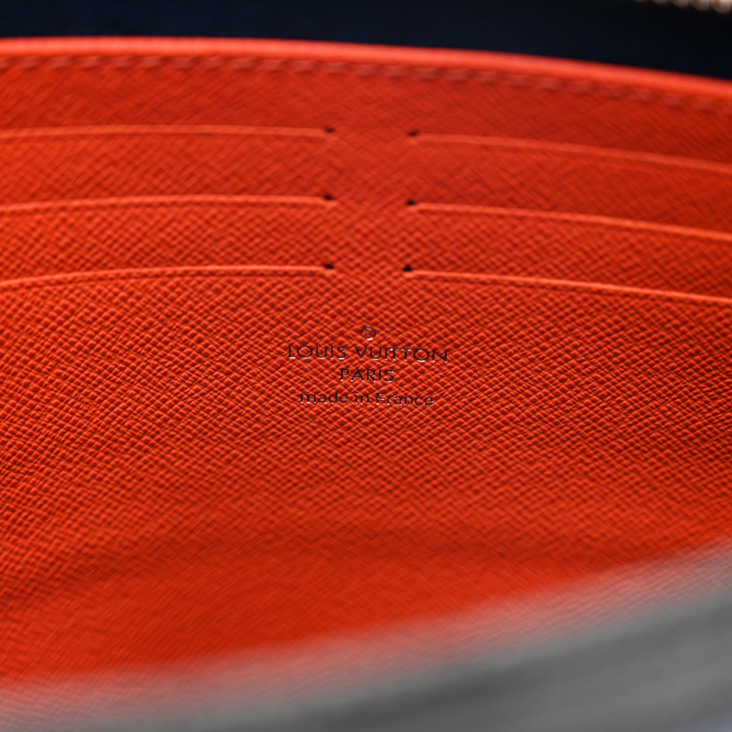 Epi Damier Graphite Pochette Voyage MM Blue Grey