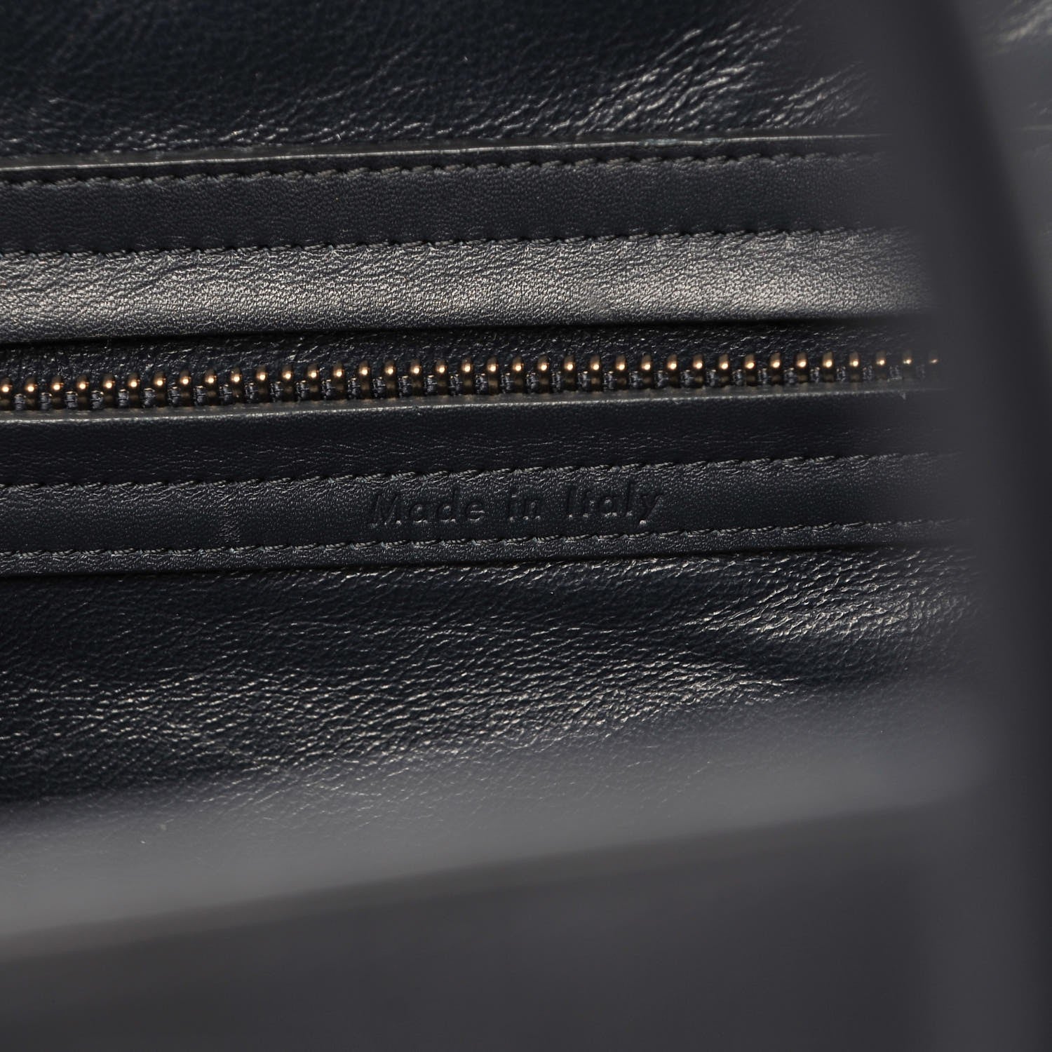 Celine Crocodile Embossed Nubuck Medium Phantom Luggage Navy Blue 7 of 10