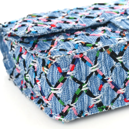 Chanel Woven Denim Medium Flap Multicolor 8 of 9