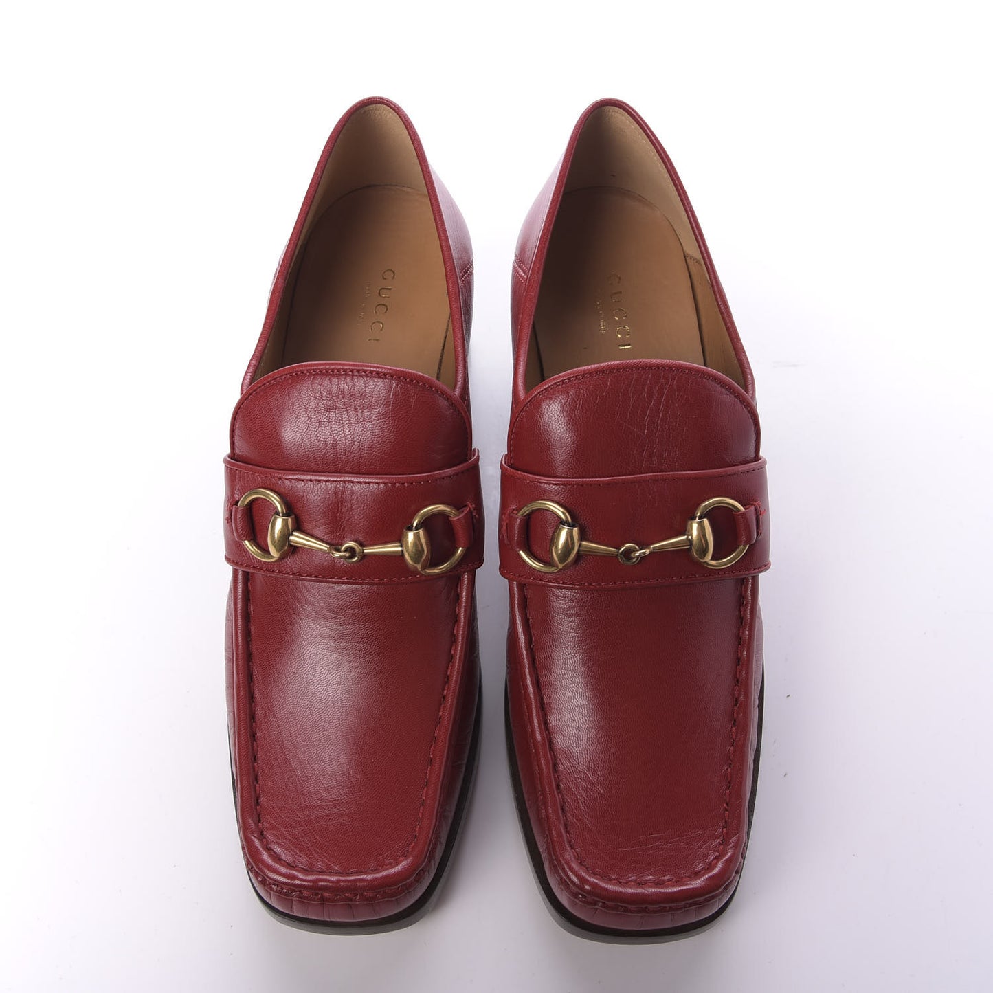 Malaga Kid Horsebit Loafer Pumps 39.5 Hibiscus Red