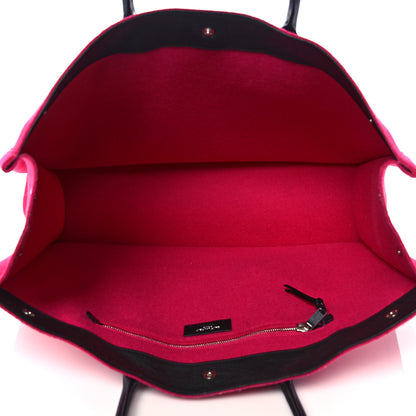 Saint Laurent Wool Rive Gauche Tote Fuchsia 5 of 12