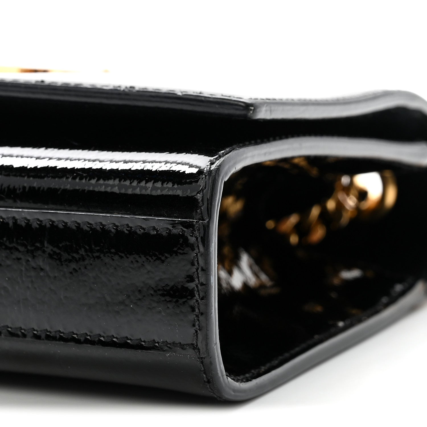Saint Laurent Patent Small Monogram Kate Satchel Black 10 of 11