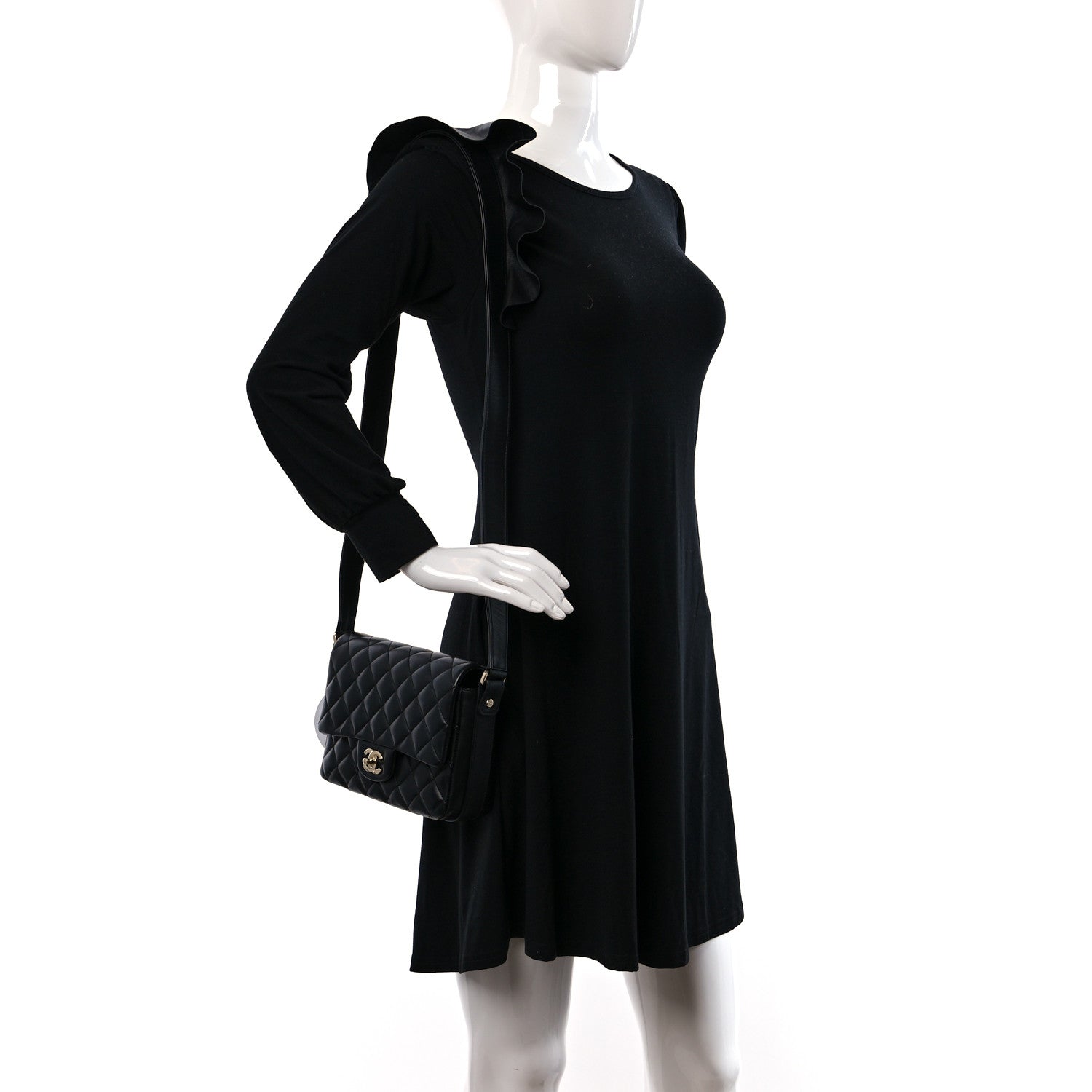 Chanel Calfskin Quilted Bolero De Chanel Flap Bag Black 2 of 8