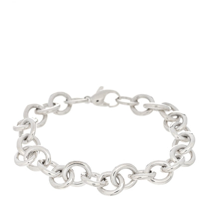 Tiffany Sterling Silver Large Round Chain Link Bracelet 1 of 3