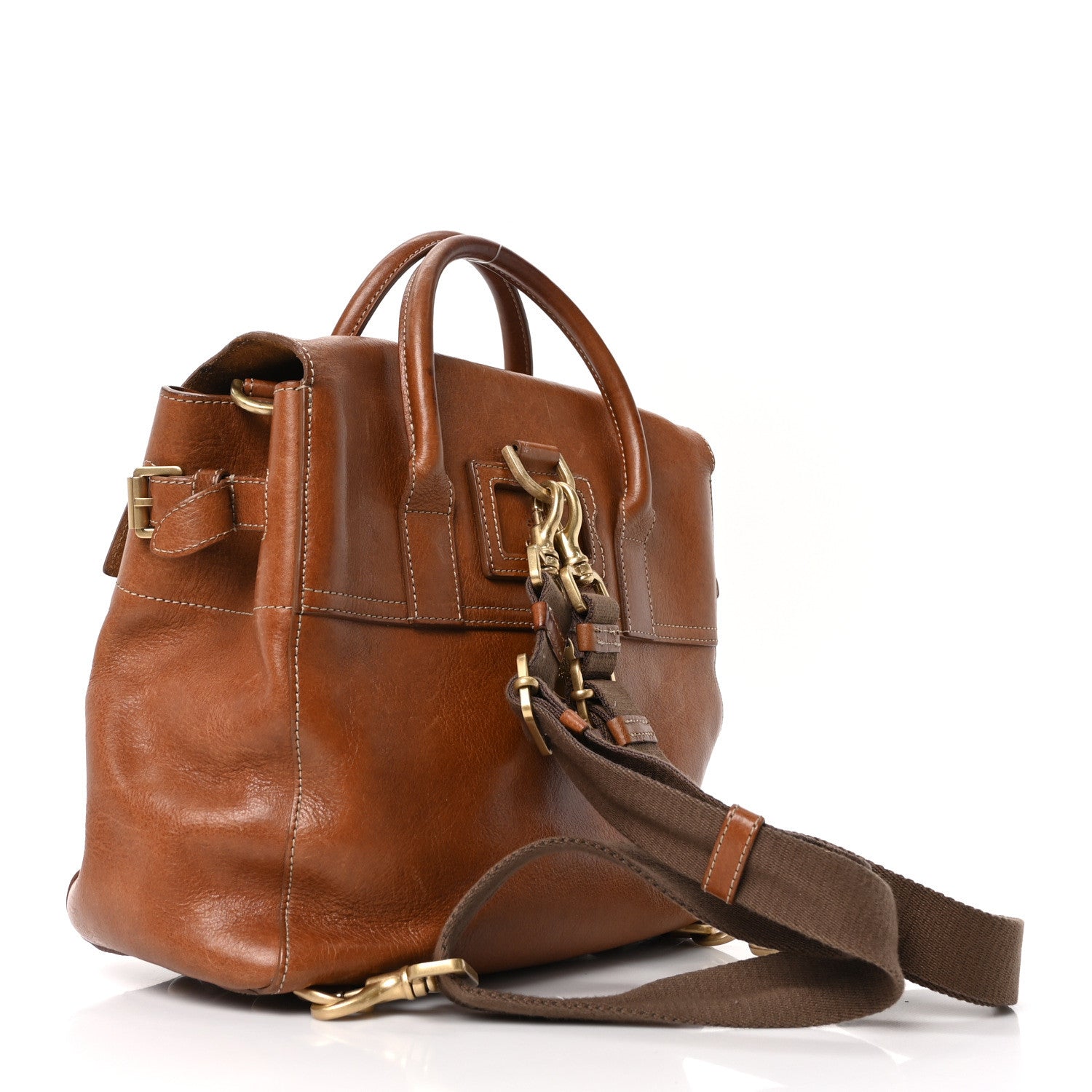 Mulberry Natural Leather Cara Delevingne Convertible Backpack Brown 3 of 9