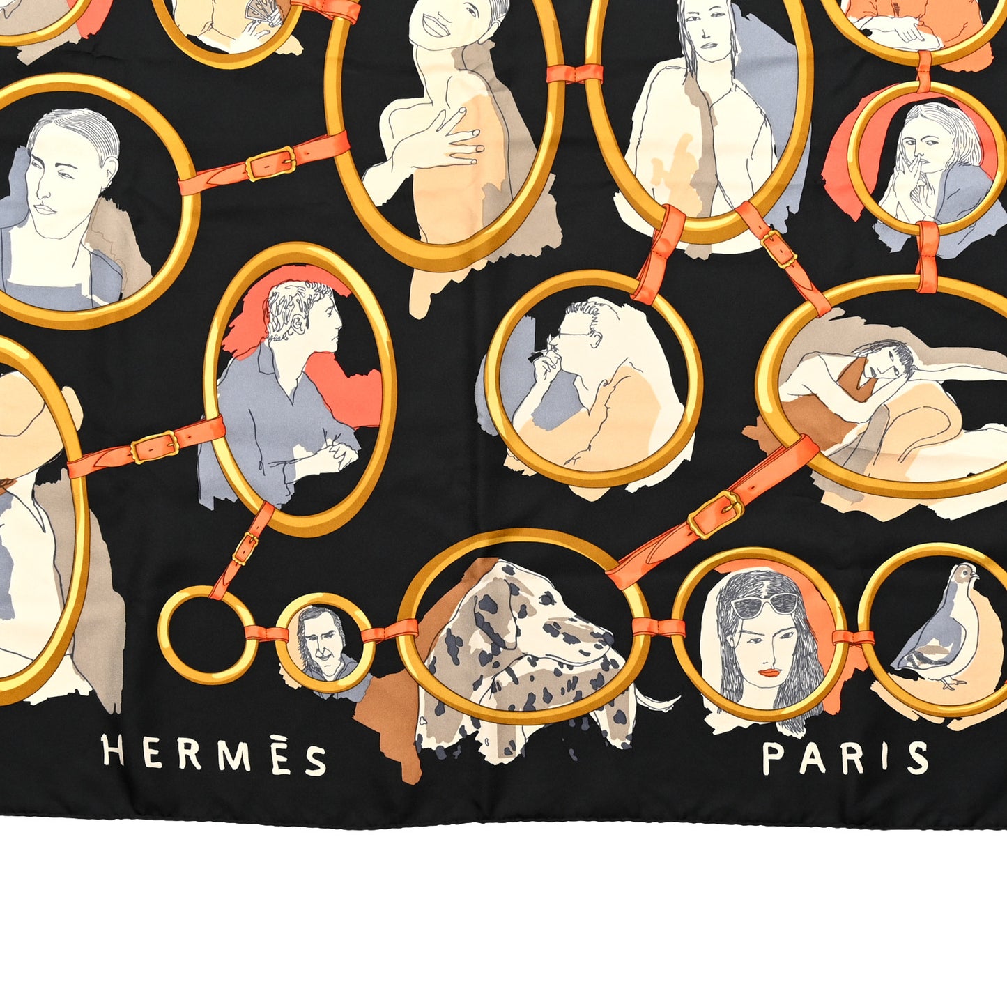 Silk Les Parisiens Scarf 90