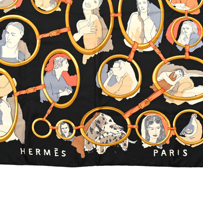 Hermes Silk Les Parisiens Scarf 90 2 of 4