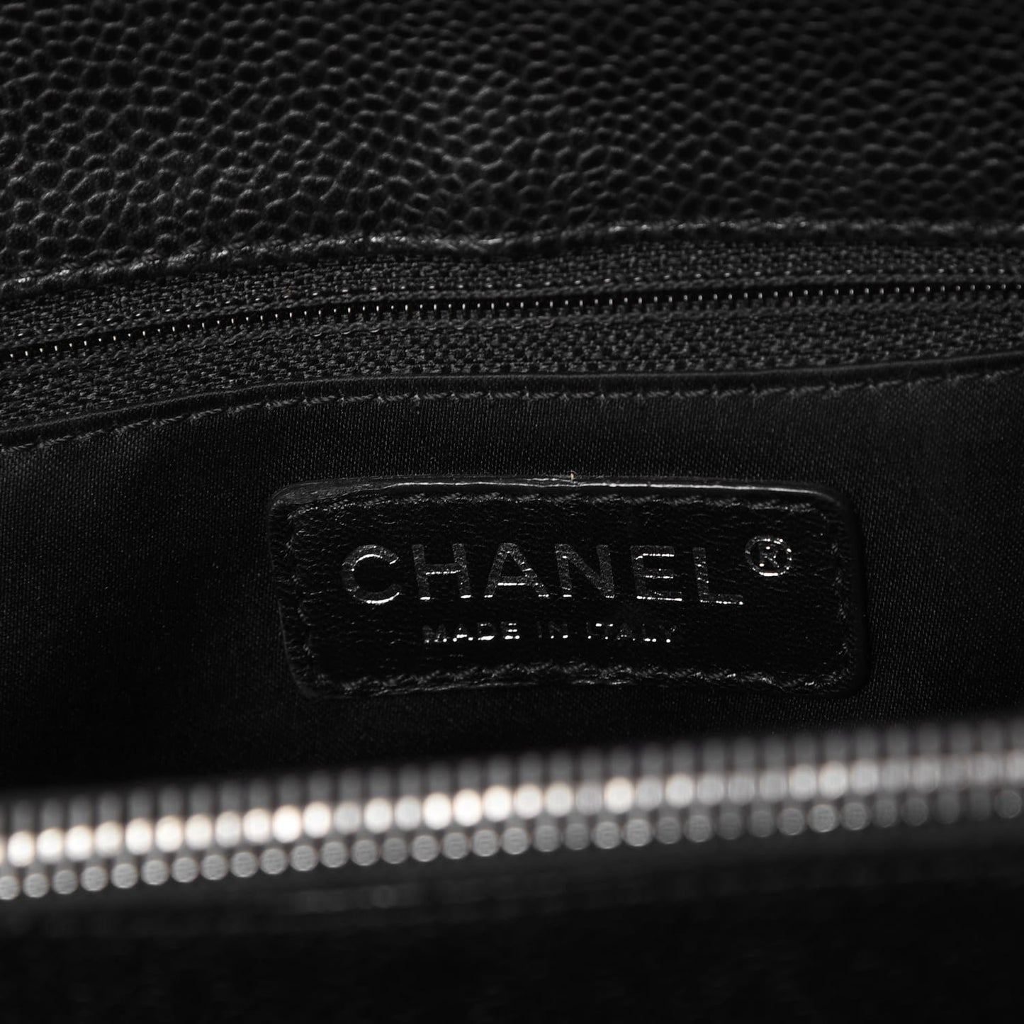 Caviar Quilted Grand Shopping Tote GST Black