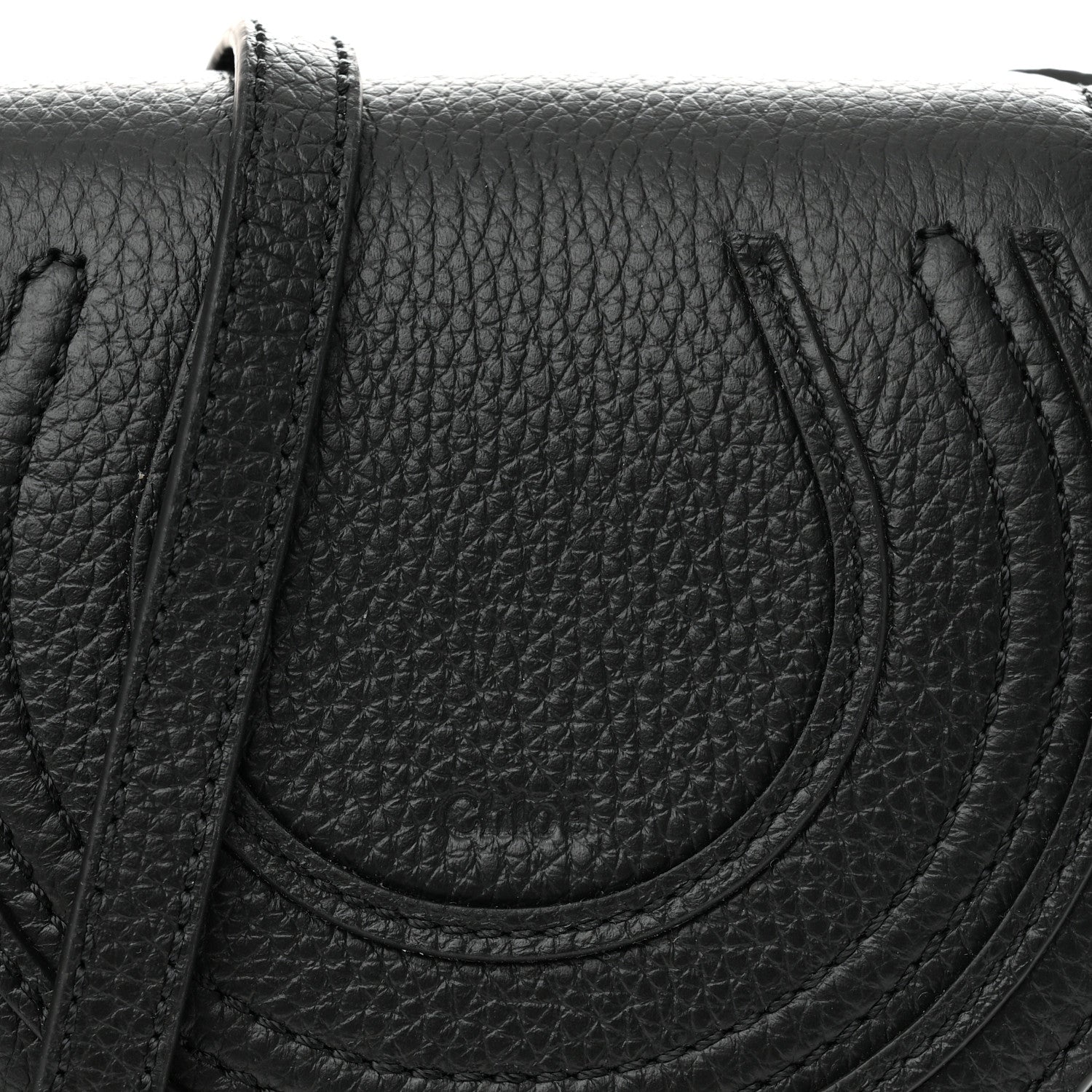 Chloe Calfskin Nano Marcie Saddle Bag Black 8 of 10