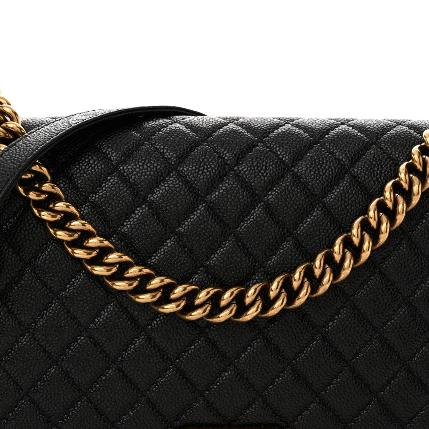Caviar Quilted New Medium Boy Flap Black