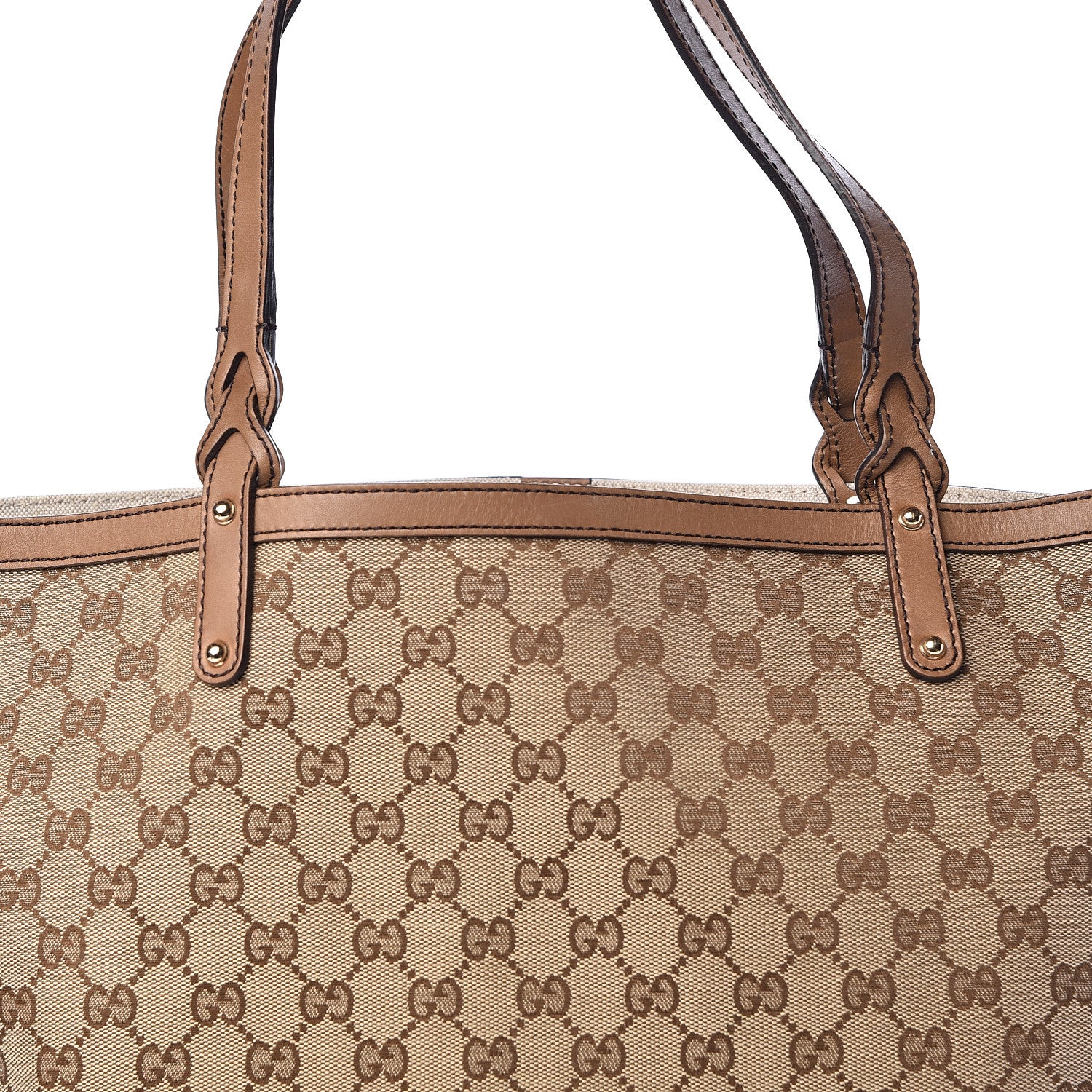 Gucci Monogram Large Craft Tote Light Brown 12 of 12